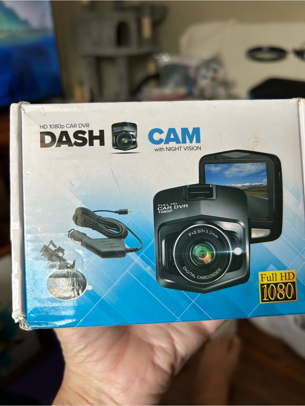 Dash Cam Full HD 1080p Black - Night Vision Car DVR